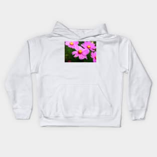 Summery Pink Cosmos Kids Hoodie